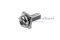 [E] น็อตยึดสายไฟ สแตนเลสชุบนิกเกิ้ล M3x8 mm พร้อมแหวนทรงสี่เหลี่ยม ขนาด 6x6 mm
